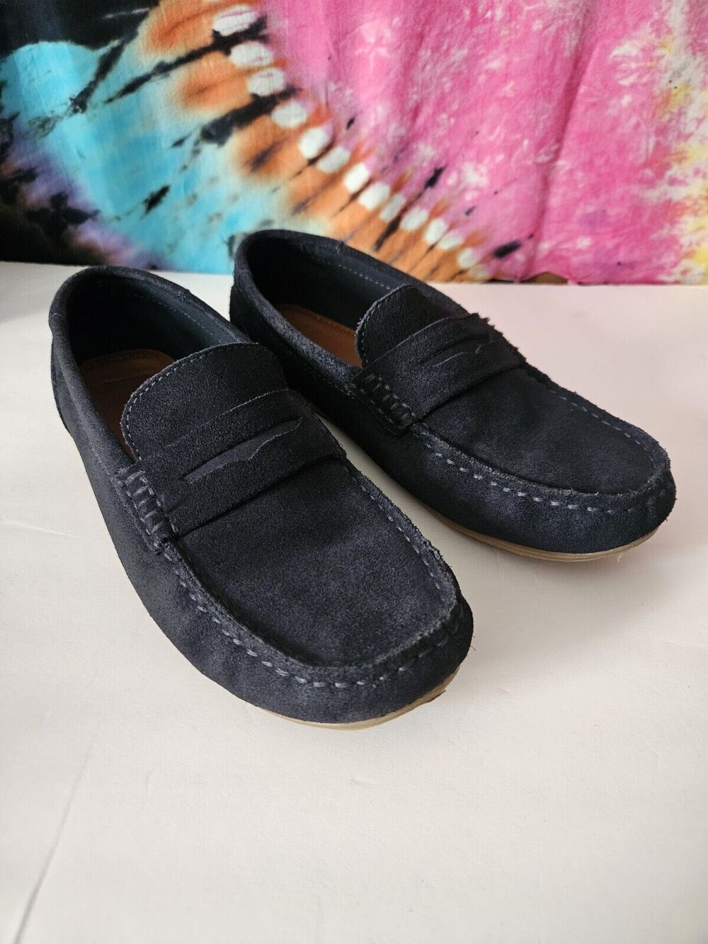 Zara Basic Collection Women's Navy Blue Slip On Loafers Size 7 EU 38
